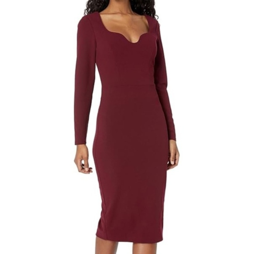 Dress the Population Sonia‎ Long Sleeve Bodycon Midi Dress